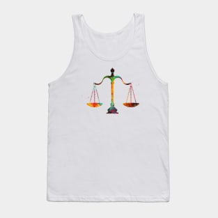 Scales of Justice Art Tank Top